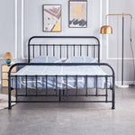 Metallica Double Bed Size Metal Frame Platform Mattress Base - Black V315-VOB-AKIR-02