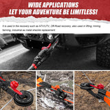 X-BULL Soft Shackle Synthetic Rope Recovery Snatch Ring /Recovery Hitch Receiver V211-AUEB-SSR001/AUEB-XBRK013