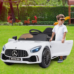 Mercedes Benz Licensed Kids Electric Ride On Car Remote Control White CAR-GTR-WH