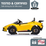 Lamborghini Performante Kids Electric Ride On Car - Yellow CAR-LAM-YL