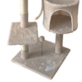 Furtastic 110cm Cat Tree Scratching Post - Beige CAT-EJT-364-BGE