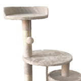 Furtastic 110cm Cat Tree Scratching Post - Beige CAT-EJT-364-BGE