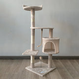 Furtastic 110cm Cat Tree Scratching Post - Beige CAT-EJT-364-BGE