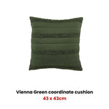Bianca Vienna Green Coordinate Square Filled Cushion V442-BCA-CUSHION-VIENNA-GREEN-SQ