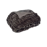 J Elliot Home Skyler Chocolate Faux Fur Throw Rug 130 x 160cm V442-IDC-THROW-SKYLER-CHOCOLATE-RE