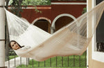 Mayan Legacy Queen Size Outdoor Cotton Mexican Hammock in Marble Colour V97-TQCREAM