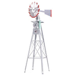 Garden Windmill 6FT 186cm Metal Ornaments Outdoor Decor Ornamental Wind Will GWM-6FT-GR