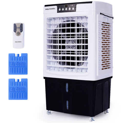 POLYCOOL 45L 125W Evaporative Air Cooler Portable Industrial Fan, Purifier, Humidifier, Remote V219-COLECLPYC5GA