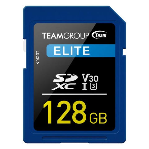 TEAMGROUP ELITE SDXC UHS-I U3 128GB High Speed Memory Card V177-MA-09T-ELITESDXC-128GB