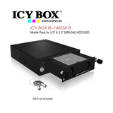 ICY BOX Mobile Rack for 3.5" & 2.5" SATA/SAS HDD and SSD V28-HDDICY148SSKB