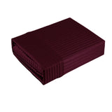 Ramesses 1000TC American Pima Cotton Narrow Stripe Sheet Set Burgundy King V442-KIT-SHEETS-PIMANARROWSTRIPE-BURGUNDY-KI