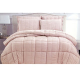 Seersucker Comforter Set King Light Pink V442-ATX-COMFORTER-SEERSUCKER-PINK-KI