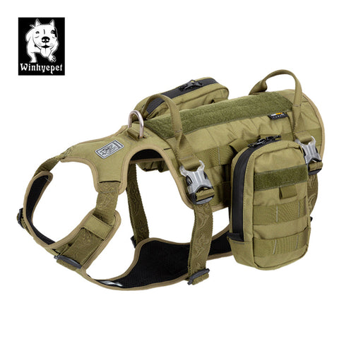 Whinhyepet Military Harness Army Green L V188-ZAP-YH1805-ARMYGREEN-L