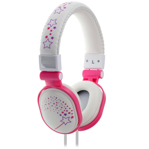 Moki Popper - Sparkles White soft cushioned premium DJ Style headphone V177-ACC HPPOD