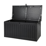 Gardeon Outdoor Storage Box 270L Container Lockable Garden Bench Tool Shed Black OSB-S270-ABK