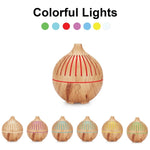 Essential Oil USB Aroma Diffuser - 180ml LED Light Wood Mist Humidifier V238-SUPDZ-39913571024976