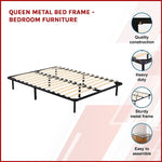 Queen Metal Bed Frame - Bedroom Furniture V63-799517