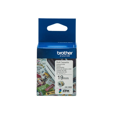 BROTHER CZ1003 Tape Cassette Full Colour continuous label roll, 19mm wide to Suit VC-500W V177-D-BCZ1003
