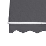 Instahut Retractable Fixed Pivot Arm Window Awning Outdoor Blinds 2.1X2.1M Grey AWN-B-FIXED-PS-21-GREY