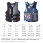 Life Jacket for Unisex Adjustable Safety Breathable Life Vest for Men Women V213-LIFEJAK-BLK-M