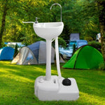 Weisshorn Camping Basin Portable Hand Wash Sink Stand 19L Capacity CAMP-STAND-19L-GREY