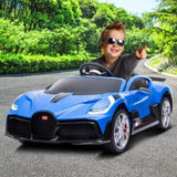 Licensed Bugatti Divo Kids Electric Ride On Car - Blue CAR-BGT-338-BU