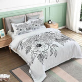 Viene Floral Quilt Cover Set - Super King Size V493-SM-SK-16