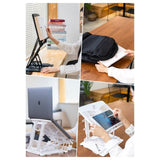 Adjustable Laptop Stand Foldable Tablet Book PC Holder Desk BLACK V274-OF-GB-PELSTD-BK