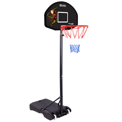 Dr.Dunk Basketball Hoop Stand System Kids Height Portable Adjustable Ring Net V219-SPTBBLDRDA21B