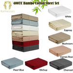 Ramesses 400TC Bamboo/Cotton Sheet Set White Super King V442-KIT-SHEETS-400TCBAMBOO-WHITE-SK