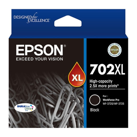 EPSON 702XL Black Ink Cartridge V177-D-E702BXL