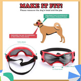 Dog Helmet Goggles, Small and Medium, Red V178-37825