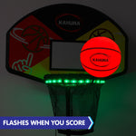 Kahuna Trampoline LED Basketball Hoop Set with Light-Up Ball CMB-BBS-LED