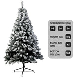 Christabelle Snow-Tipped Snowflocked Artificial Christmas Tree 1.8m - 850 Tips CMT-BXS-211-SN