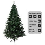 Christabelle Green Artificial Christmas Tree 2.1m - 1200 Tips CMT-BXS-212-GN