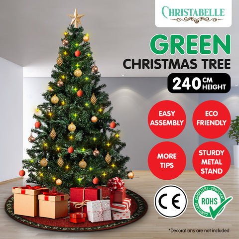 Christabelle Green Artificial Christmas Tree 2.4m - 1500 Tips CMT-BXS-213-GN