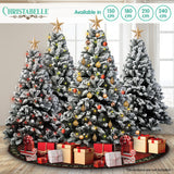 Christabelle Snow-Tipped Snowflocked Artificial Christmas Tree 2.4m 1500 Tips CMT-BXS-213-SN