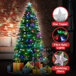 Christabelle 1.5m Enchanted Pre Lit Fibre Optic Christmas Tree Stars CMT-JFA-150-OPF