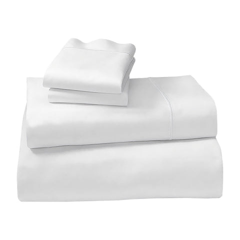 4pc 1000 Thread Count Cotton Rich King Bed Sheet Set CVC Microfibre Blend - White CVC-10KS-WH