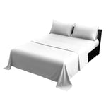 4pc 1000 Thread Count Cotton Rich King Bed Sheet Set CVC Microfibre Blend - White CVC-10KS-WH