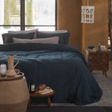 VTWonen Earth Dark Blue Quilt Cover Set King V442-HIN-QUILTCS-EARTH-DARKBLUE-KI