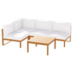 Gardeon 4-Seater Outdoor Sofa Set Wooden Lounge Setting 5PCS ODF-V-SOFA-TK-ABCDE