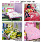 Disney Barbie Embroidery Quilt Cover Set Single V442-CAP-QUILTCS-BARBIEEMB-WHITE-SB