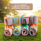 Pet Dog Cooling Mat Non-Slip Travel Roll Up Cool Pad Bed Outdoor L BLUE V274-PET-BH-COOLMAT-L-BU