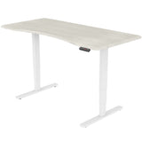 Fortia Sit To Stand Up Standing Desk, 160x75cm, 62-128cm Electric Height Adjustable, Dual Motor, V219-FURDTAFORKITW6WO