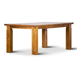 Teasel Dining Table 180cm Solid Pine Timber Wood Furniture - Rustic Oak V315-VWL-001-SET