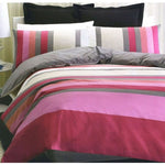 Belmondo Cavalli Polyester Cotton Quilt Cover Set Queen V442-CAP-QUILTCS-CAVALLI-PINK-QS