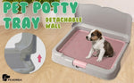 Dog Pet Potty Tray Training Toilet Detachable Wall T2 GREY V274-PET-POTT2-GY
