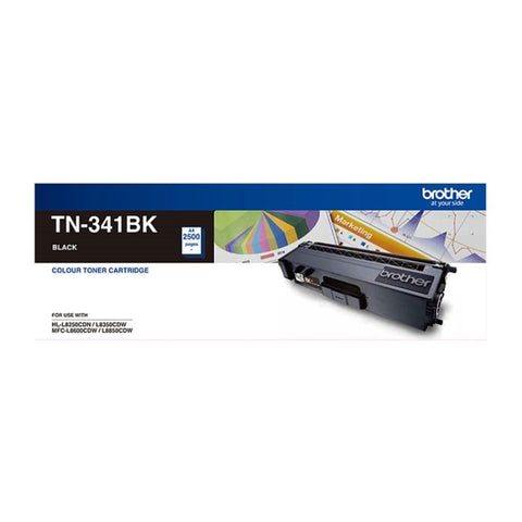 BROTHER TN-341BK Colour Laser-Standard Yield Black Toner to suit HL-L8250CDN/8350CDW V177-D-BN341B