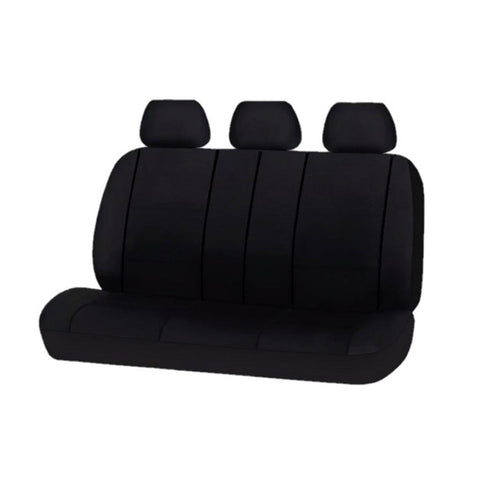 Universal Platinum Rear Seat Covers Size 06/08S | Black V121-PLAT0608S04